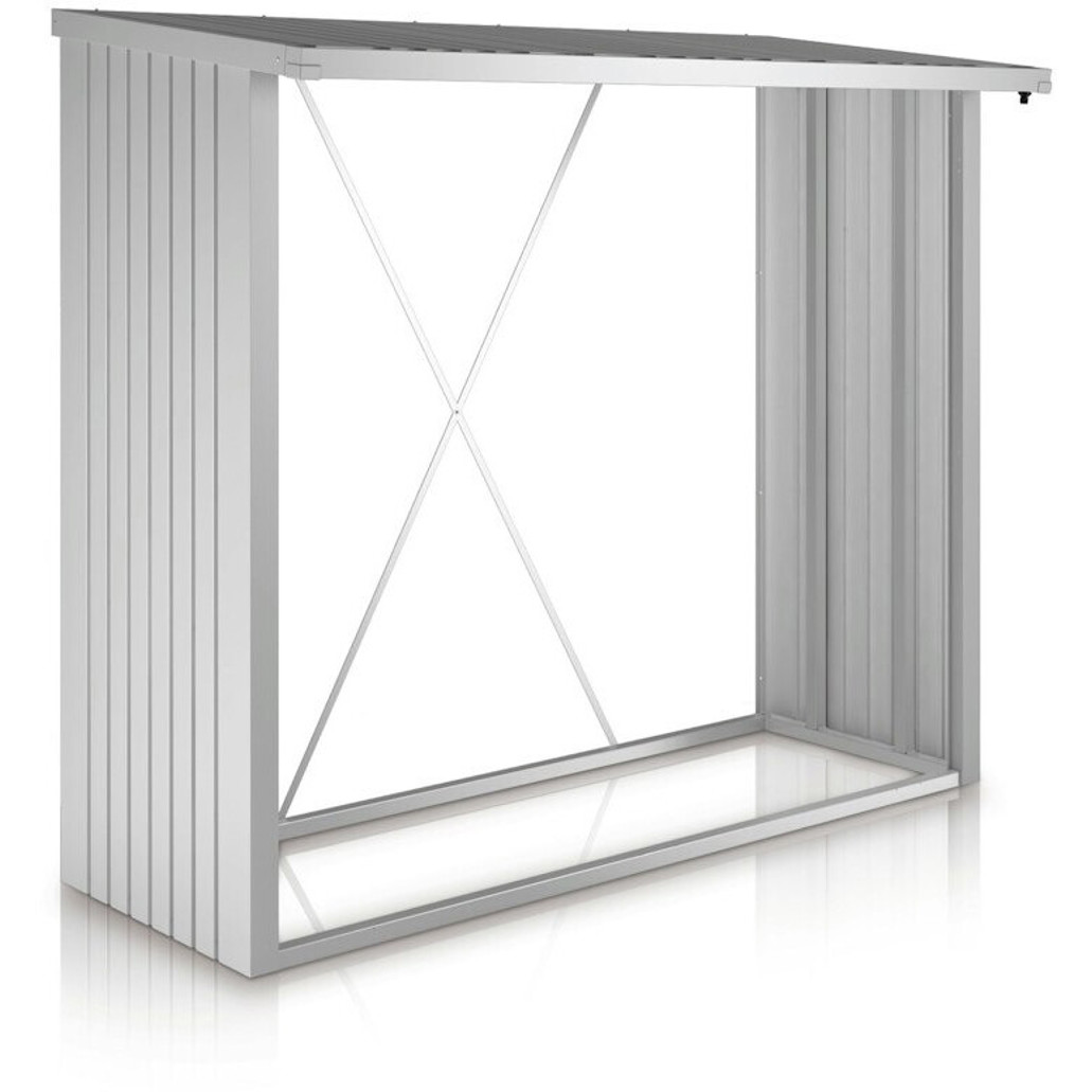 Biohort - Woodstock 230 - Holzunterstand - wetterfest, außen, silber