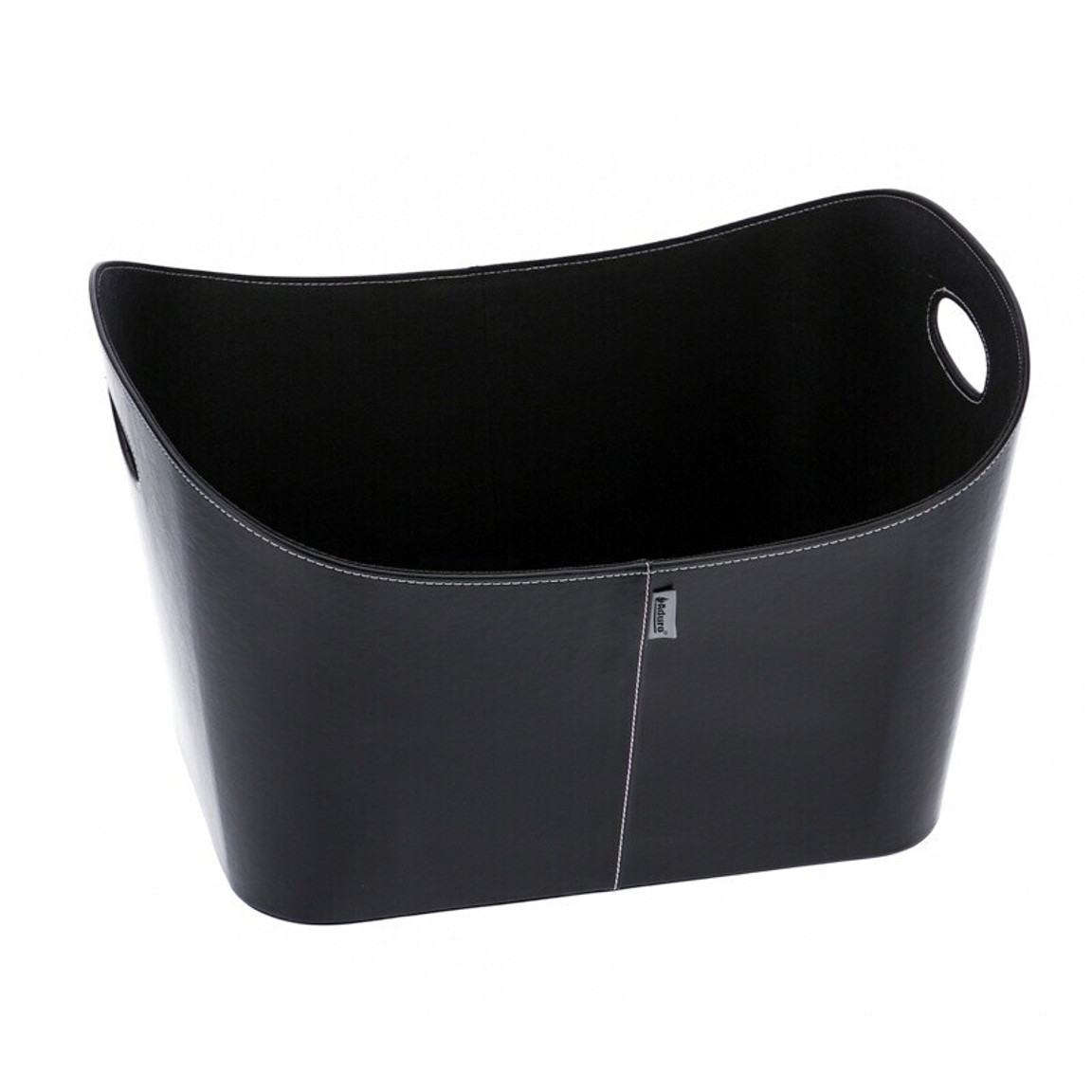 Aduro - Holzkorb Baseline - Holzkorb - schwarz, Kunststoff, mit Tragegriffen