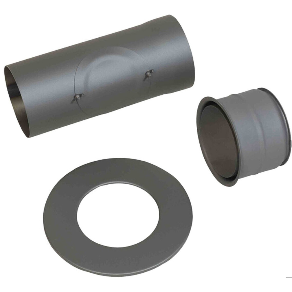 Hark - Anschluss-Set 3-tlg. - Rauchrohr - Ø 150 mm, hitzebeständig, korrosionsbeständig