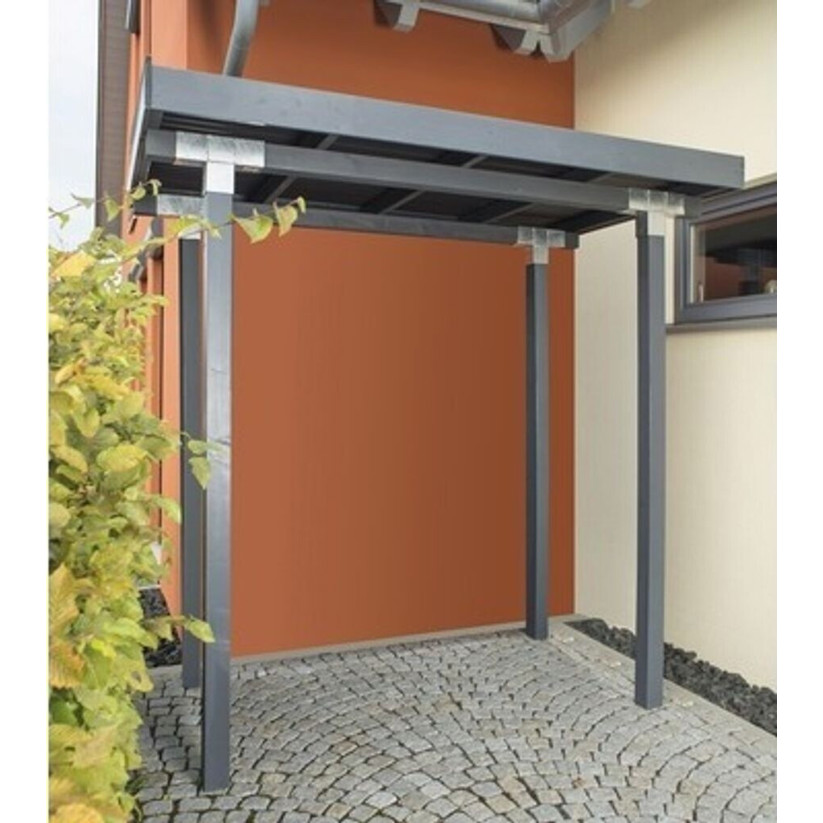 Konsta - Konsta Trend - Holzunterstand - 240x150x234 cm, anthrazit, lackiert
