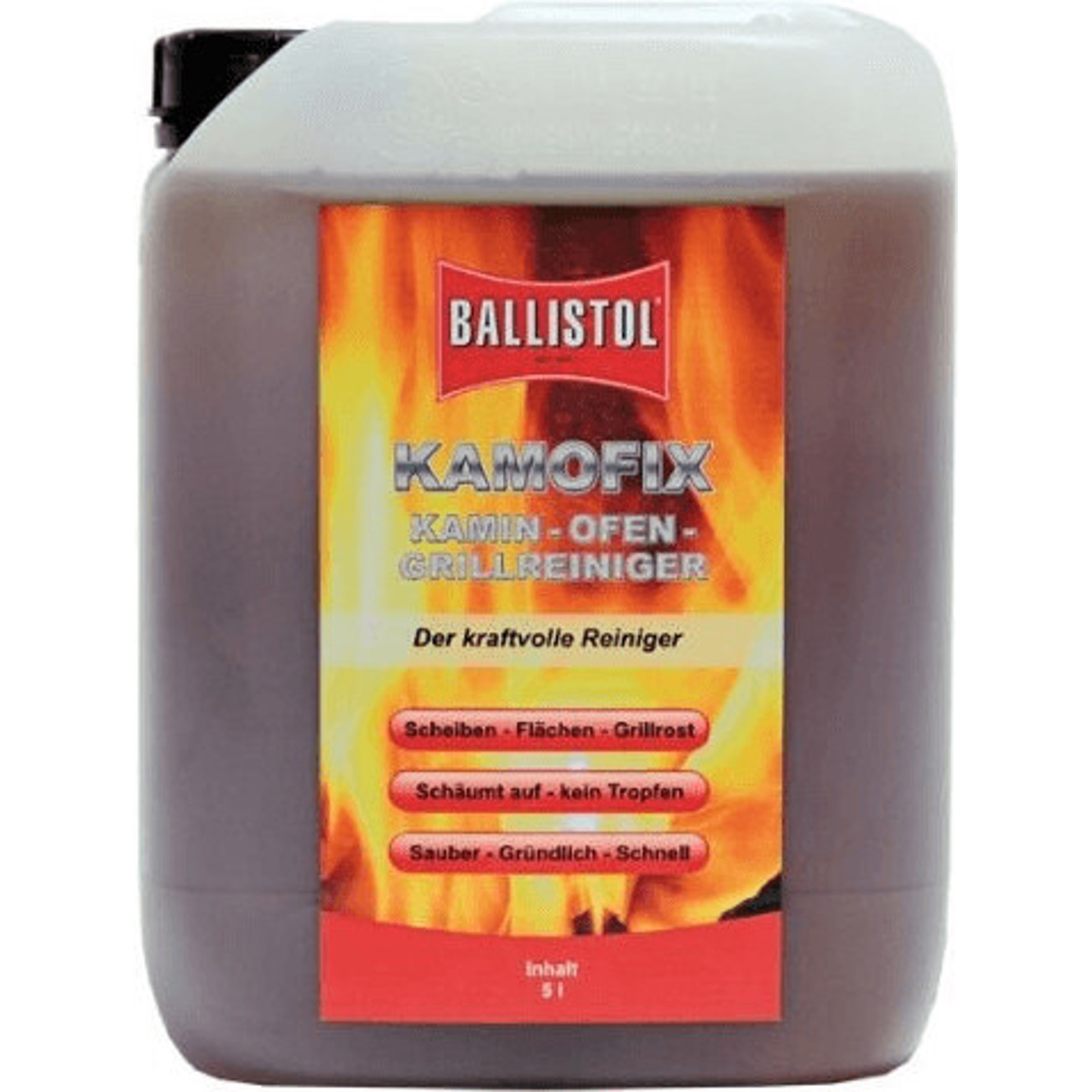 Ballistol - Kamofix - Ofenreiniger - 5 Liter, geeignet für Heizkessel, Öfen, Kamine