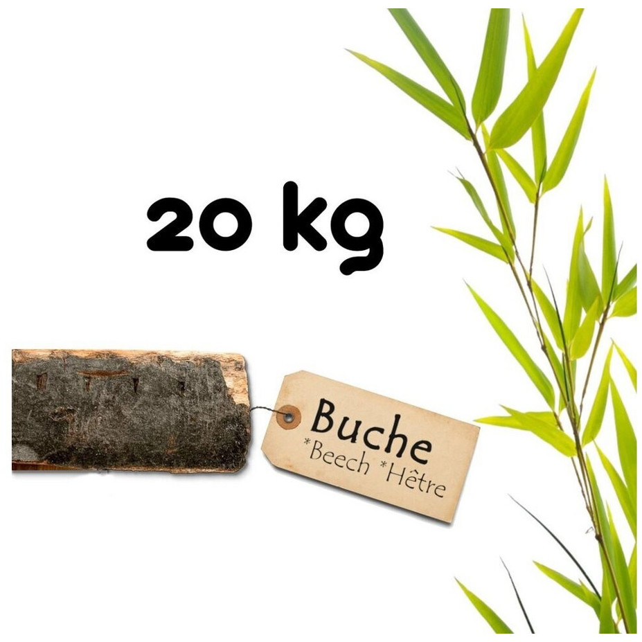 BooGardi - Kaminholz Feuerholz kaminfertig - Brennholz - Hartholz, Buche, unbehandelt