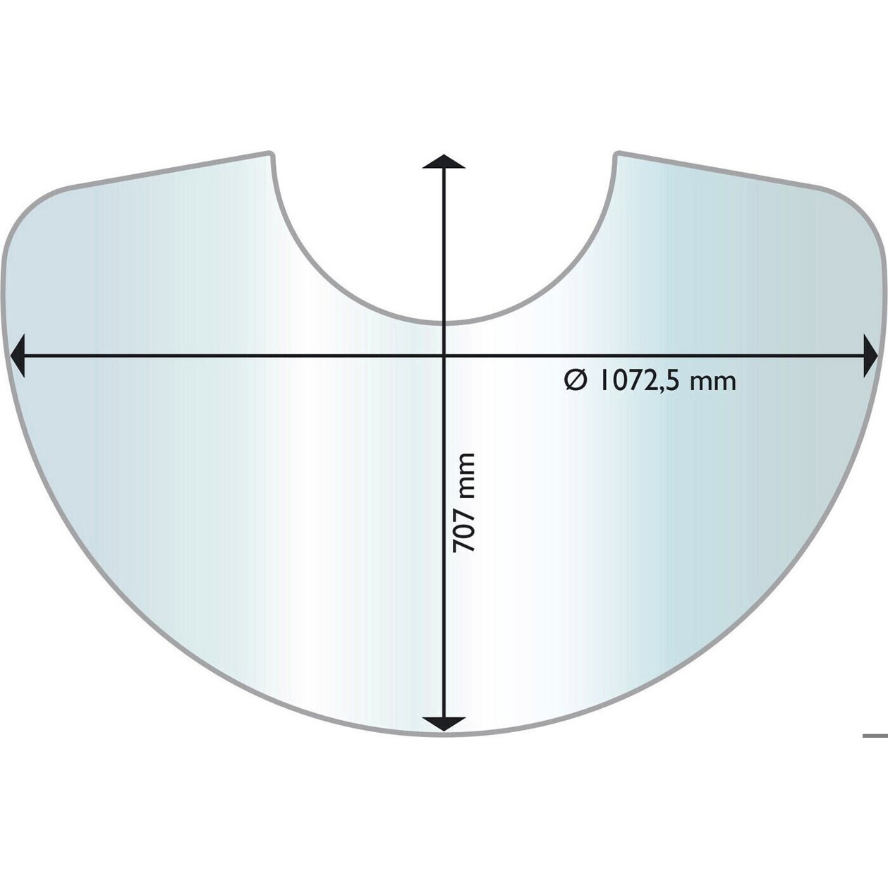 Aduro - Funkenschutzplatte für Aduro 22 - Kamin-Glasbodenplatte - transparent, Sicherheitsglas, Hitze- & Funkenschutz