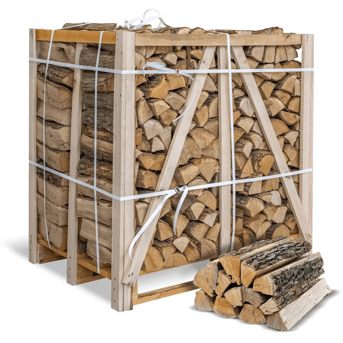 Heizfuxx - Brennholz Eiche - Produkt - 1 RM, 500 kg, Palette