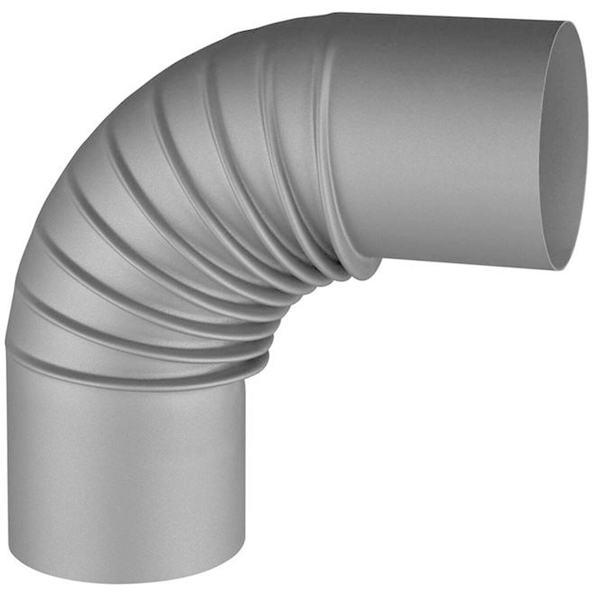 Haas+Sohn - Rauchrohrbogen - Ofenrohrbogen - 90 °, 150 mm, hitzebeständig, korrosionsbeständig