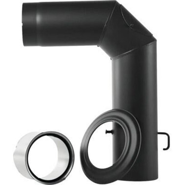Bertrams - Ofenrohr-Set - Rauchrohr - 90 °, 130 mm, korrosionsbeständig