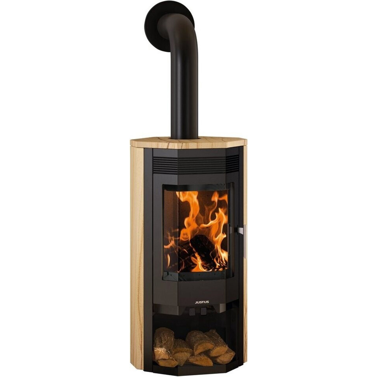 Justus - Usedom 7 - Dauerbrandofen - Sandstein, freistehend, 7 kW Heizleistung