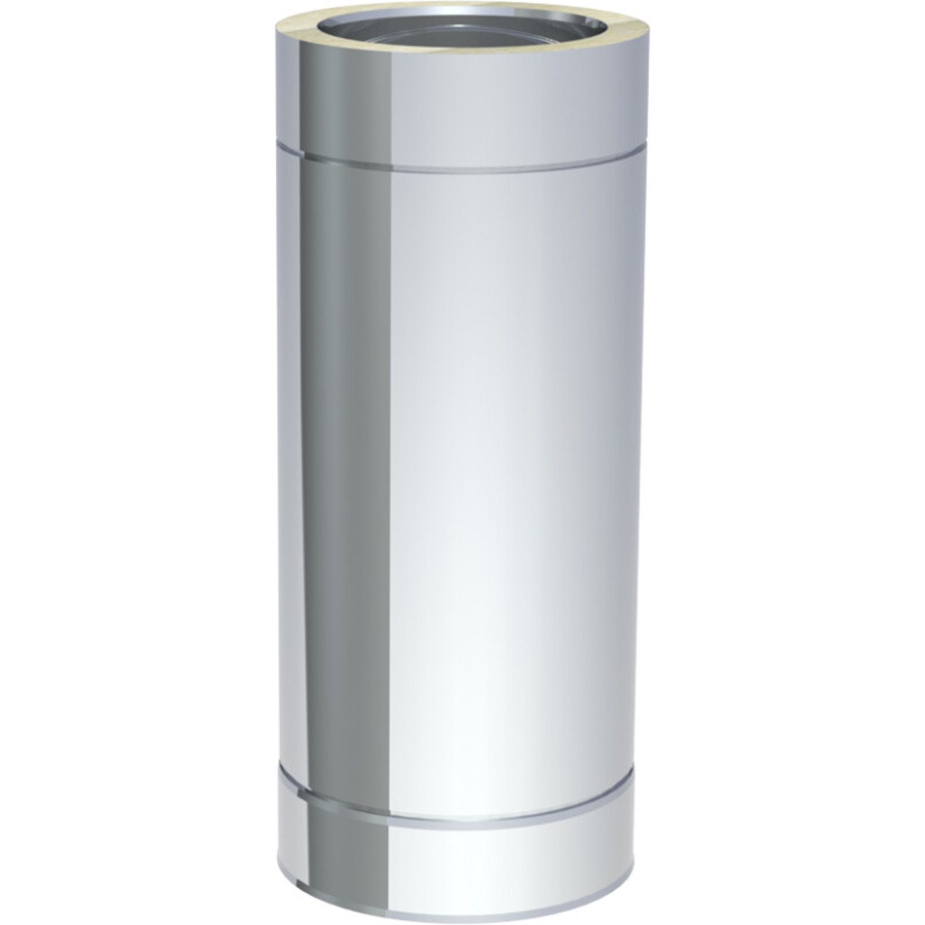 Jeremias - DW-ECO 2.0 Längenelement - Schornsteinverlängerung - Ofenrohrdurchmesser 150 mm, Ofenrohrlänge 500 mm